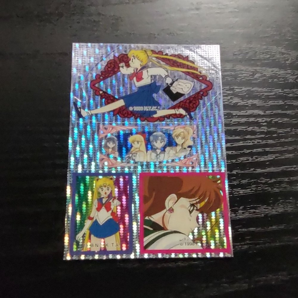 Sailor Moon 1998 DOUBLE LAYER Trading Sticker Card PRISM JPP/Amada Toei MINT